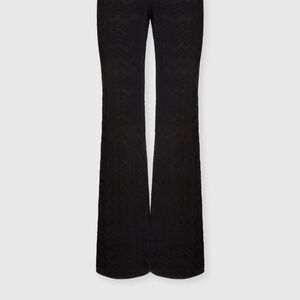 Missoni Black Knit Chevron Patterned Pants